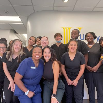 Photo of Unity Dental Assisting students during class at our Dental Assistant School.
